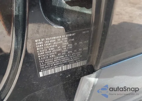 2016 Volkswagen Tiguan S from USA, damaged, VIN WVGAV7AX1GW514288